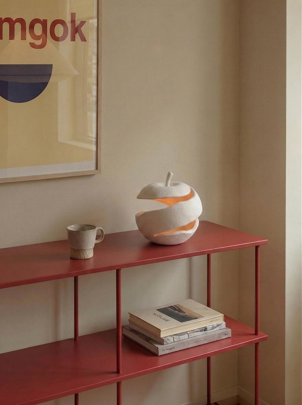 Peaceful Glow Apple Ceramic Candle Holder