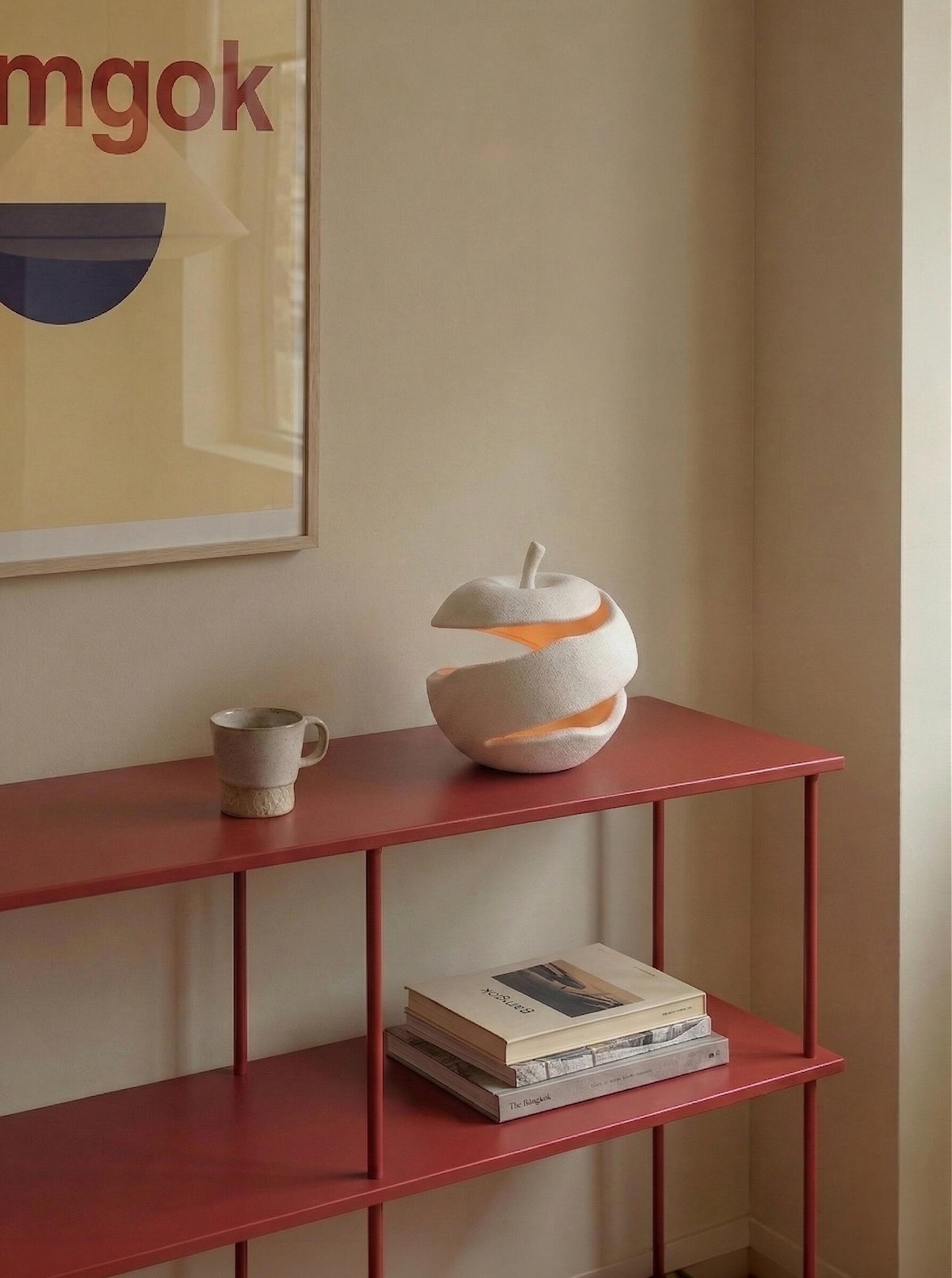 Peaceful Glow Apple Ceramic Candle Holder