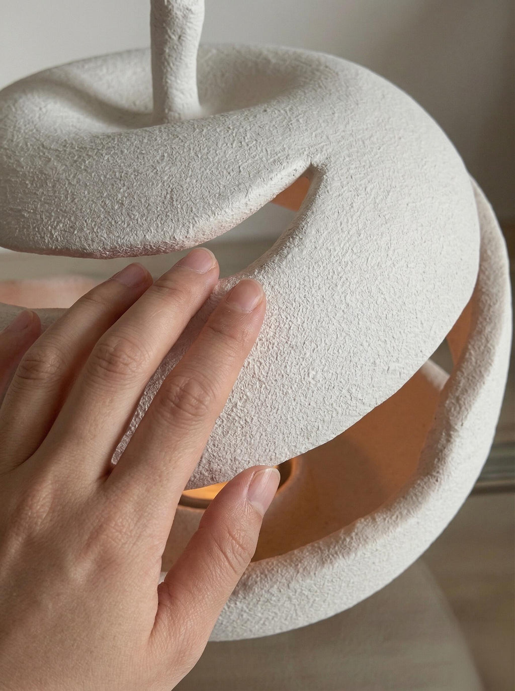 Peaceful Glow Apple Ceramic Candle Holder