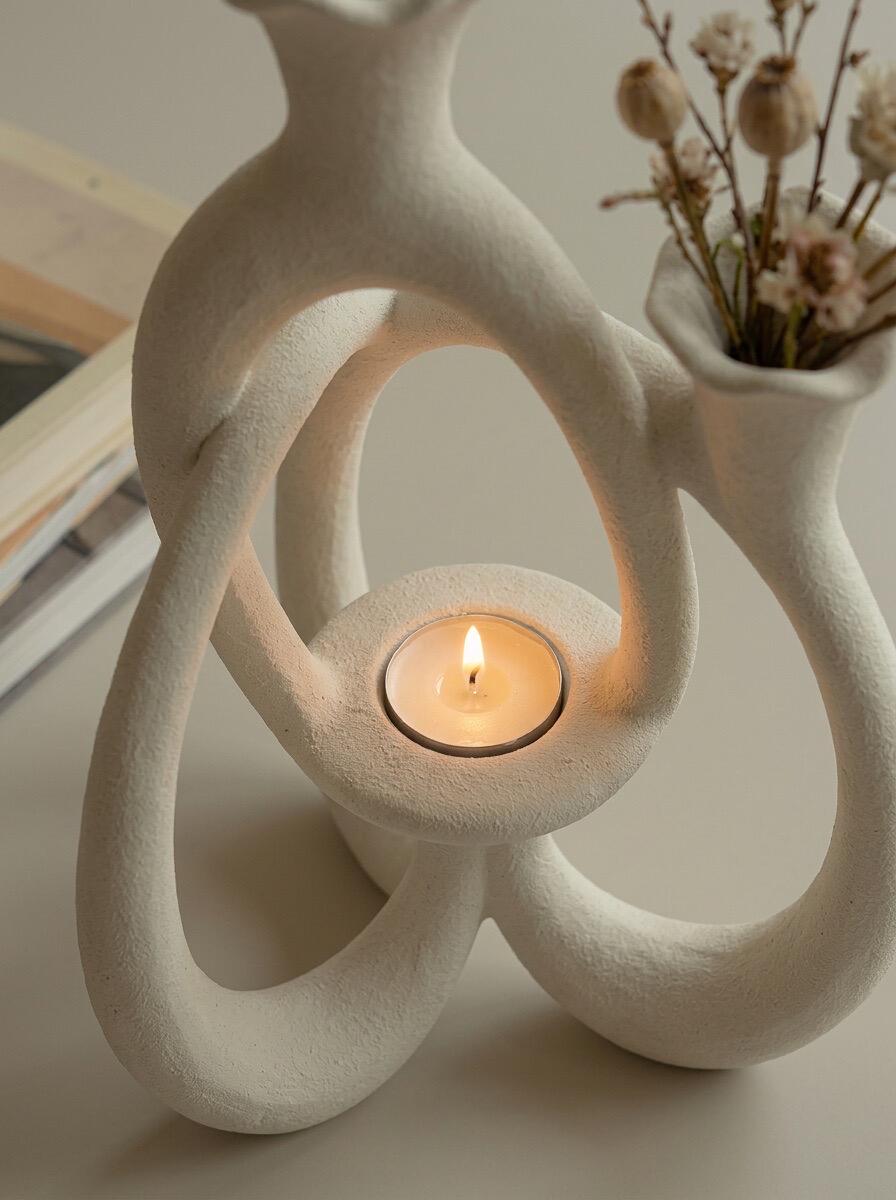 Two Souls Ceramic Candle Holder