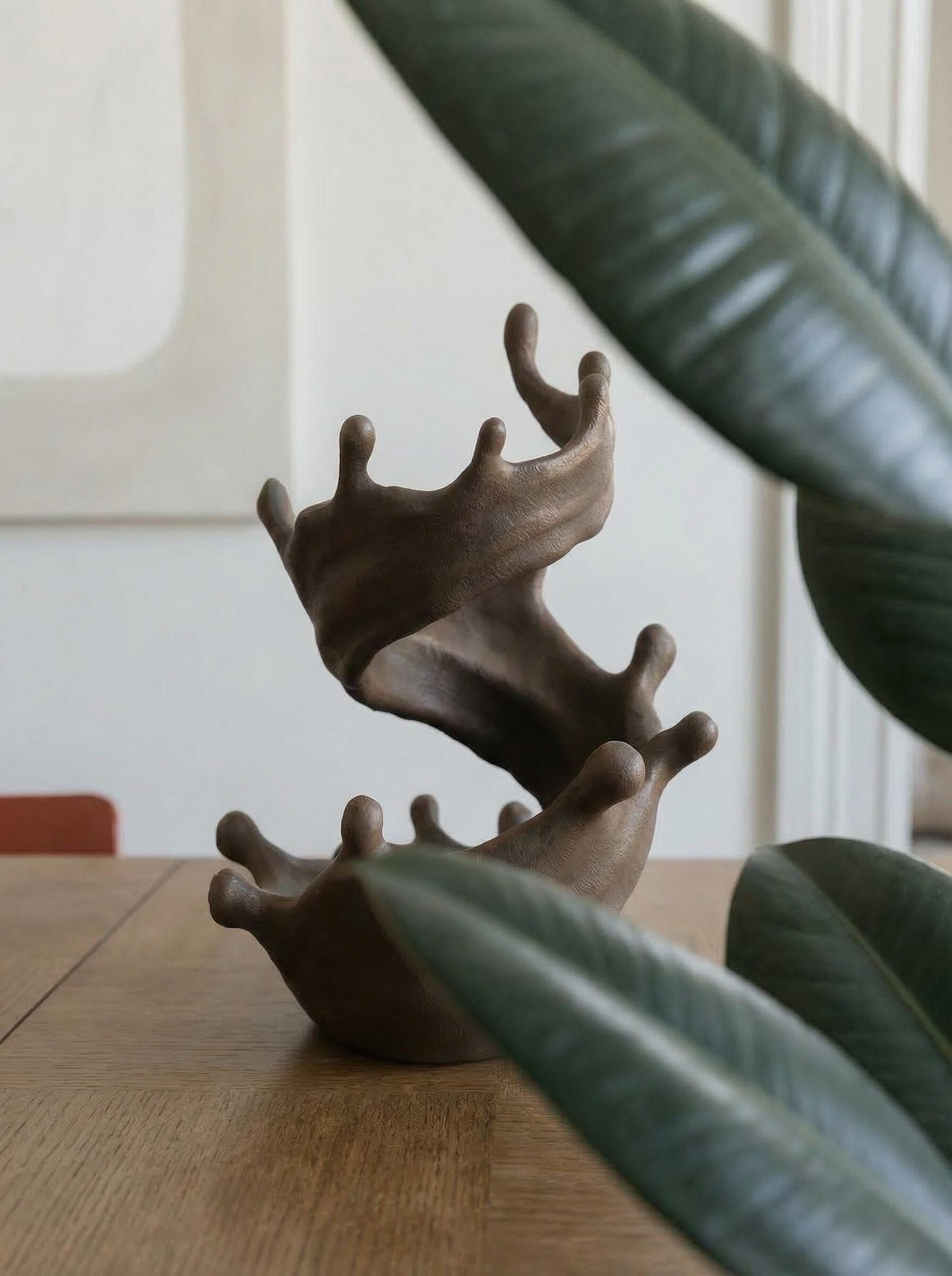 Flowing Joy Splash Ceramic Candle Holder