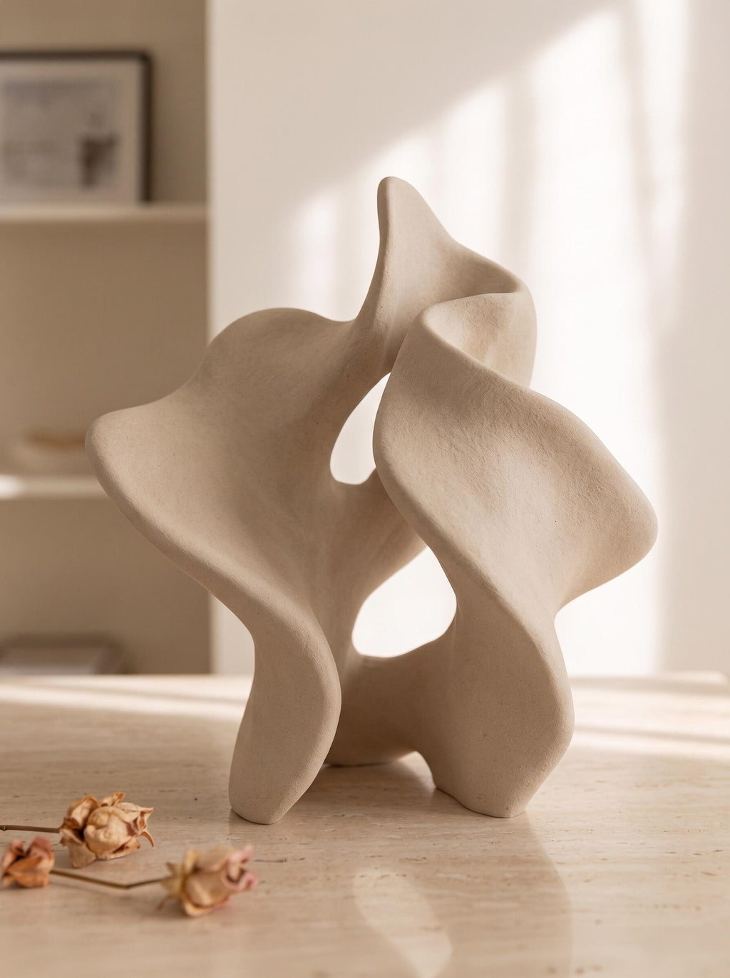 Sand & Wind Sculptural Ceramic Decor