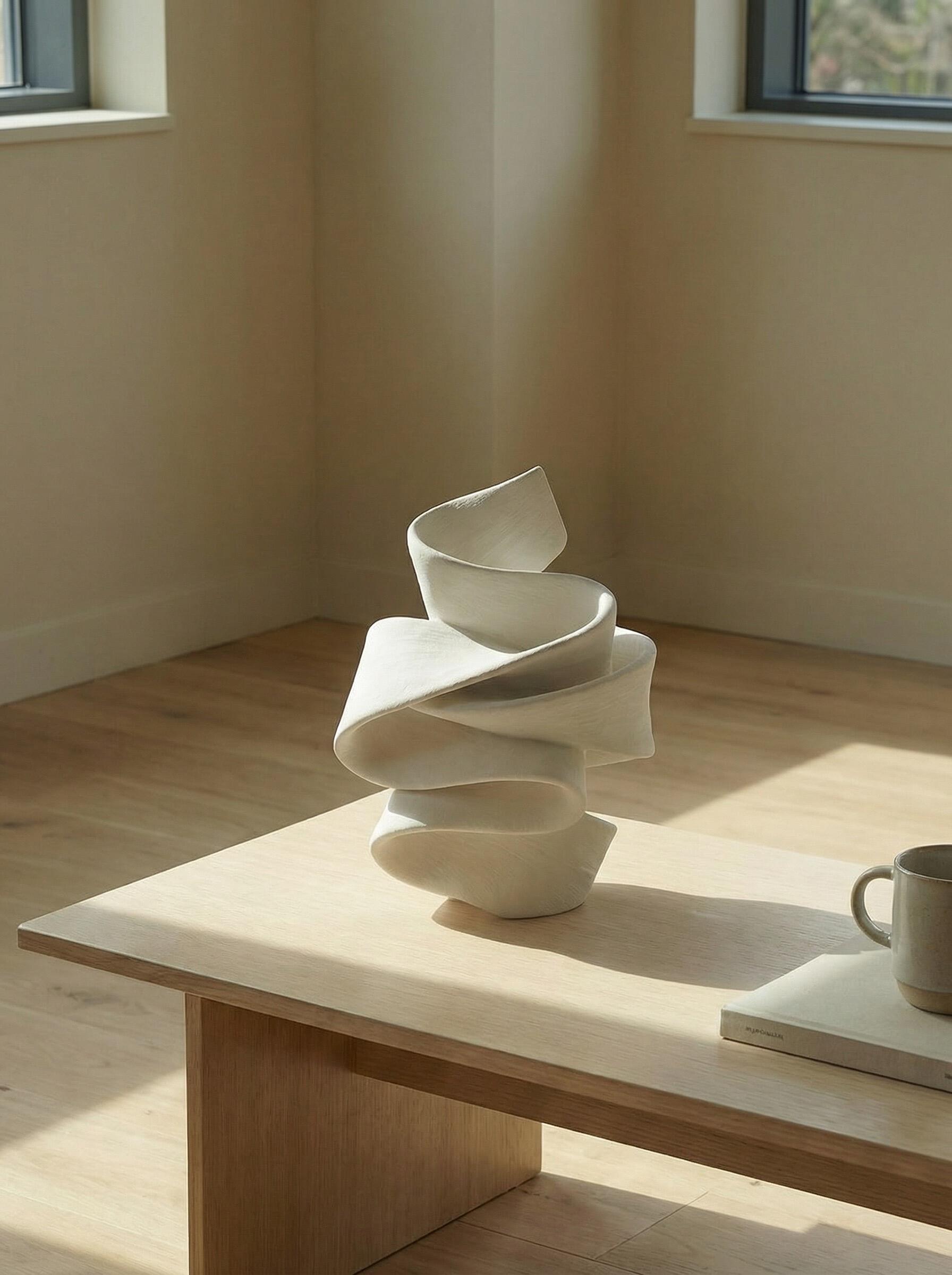 Wrinkled Tenderness Sculptural Plaster Decor