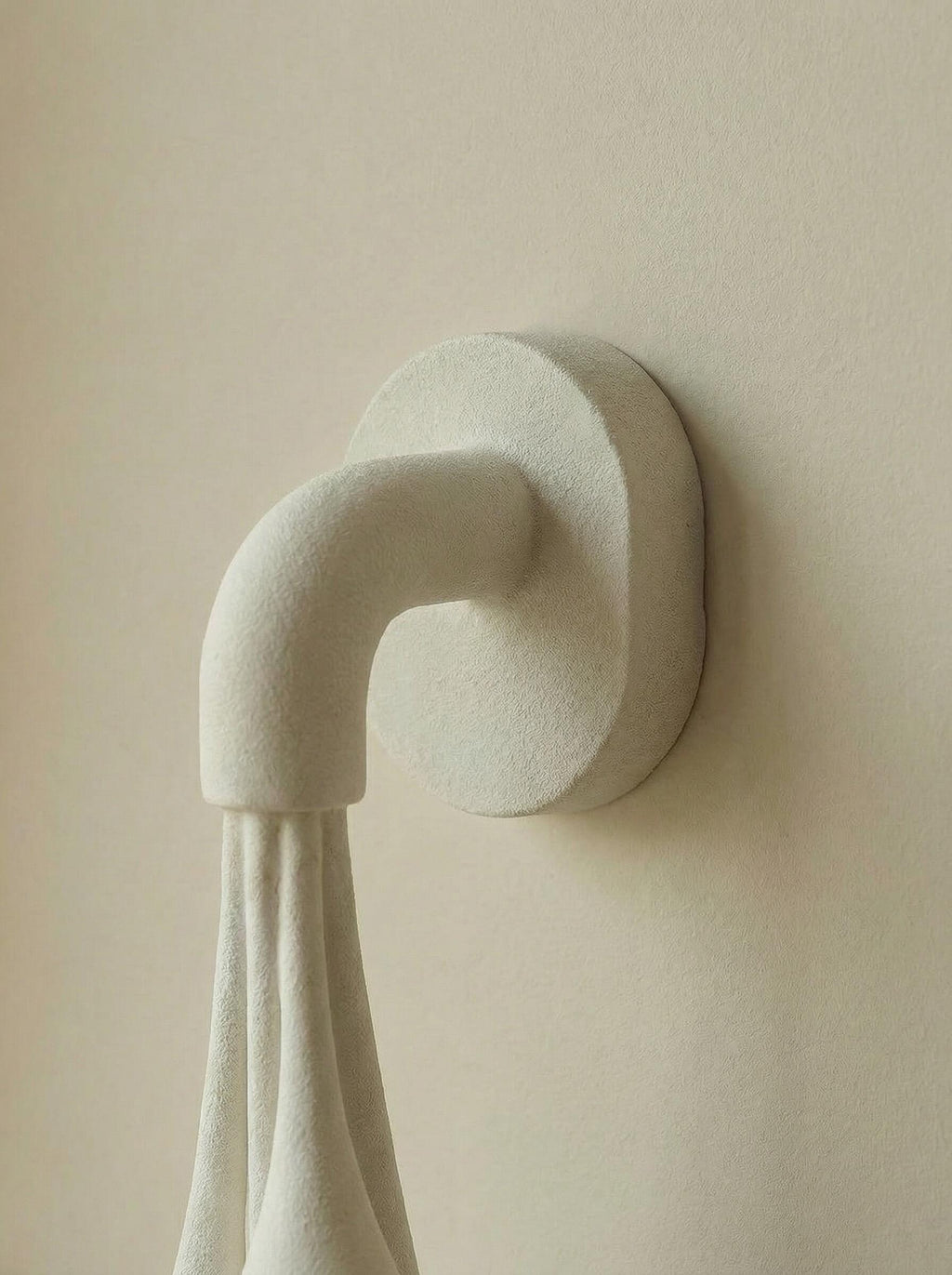 Lingering Flow Sculptural Plaster Wall Décor