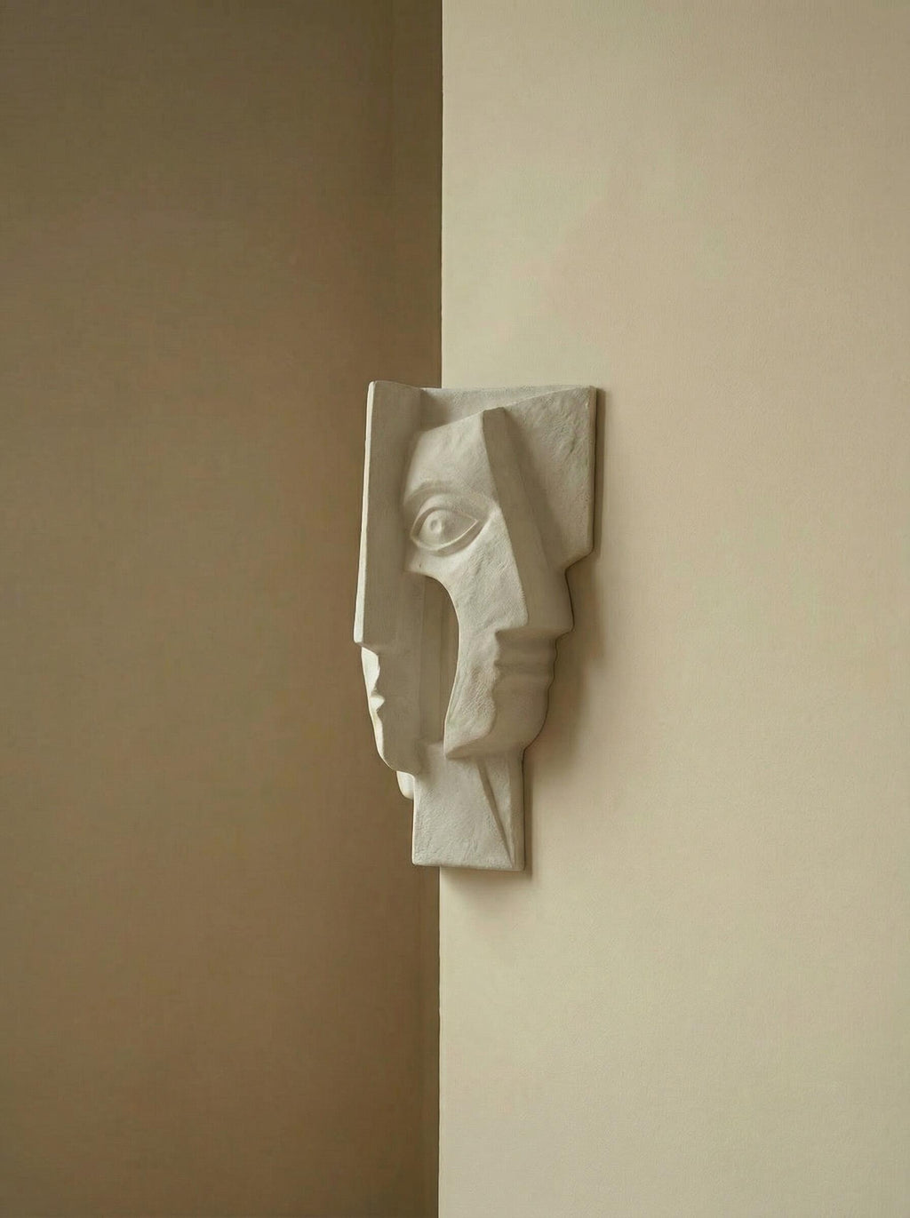 Kindred Corner Sculptural Plaster Wall Décor