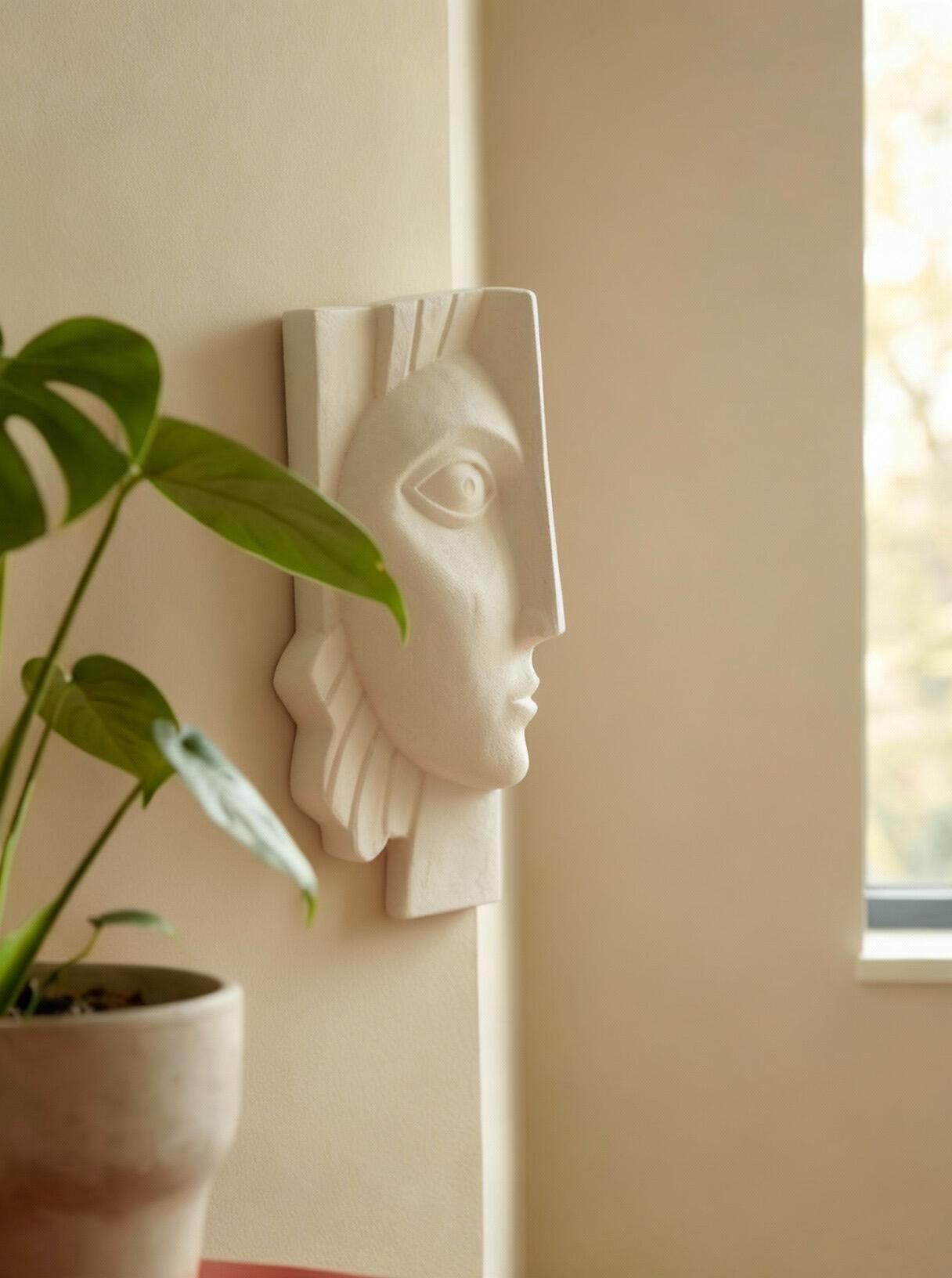 Kindred Corner Sculptural Plaster Wall Décor