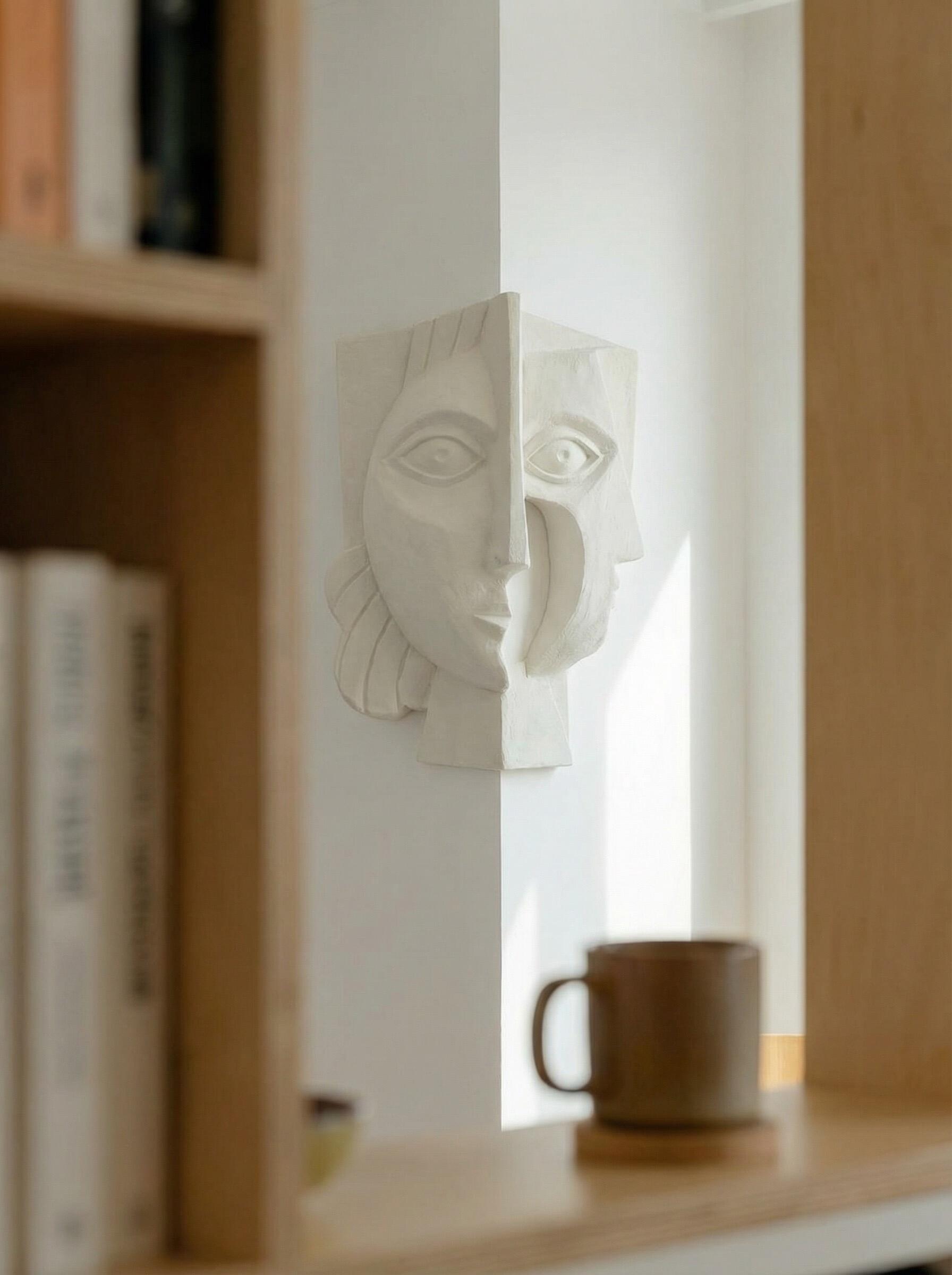 Kindred Corner Sculptural Plaster Wall Décor