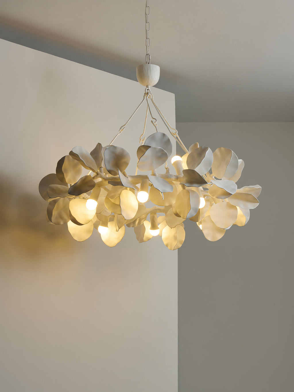 Clover Sculptural Plaster Resin Chandelier