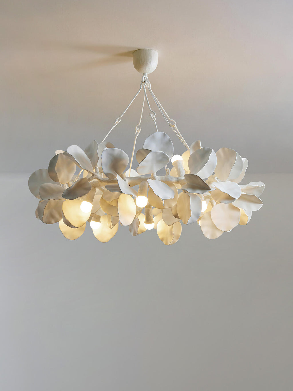 Clover Sculptural Plaster Resin Chandelier