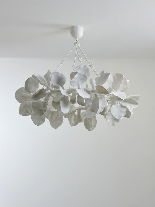 Clover Sculptural Plaster Resin Chandelier