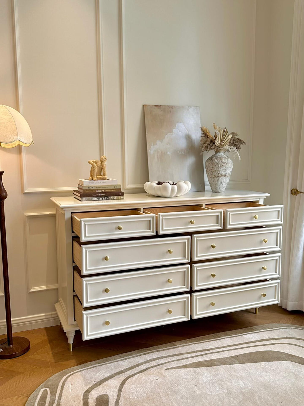 Elowen White Oak 10-Drawer Dresser