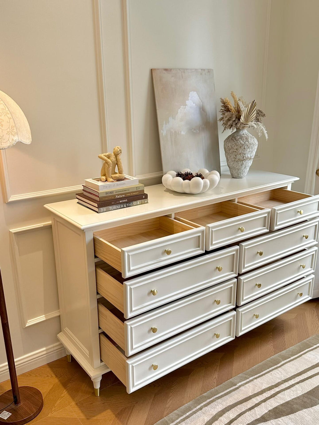 Elowen White Oak 10-Drawer Dresser