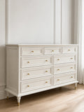 Elowen White Oak 10-Drawer Dresser